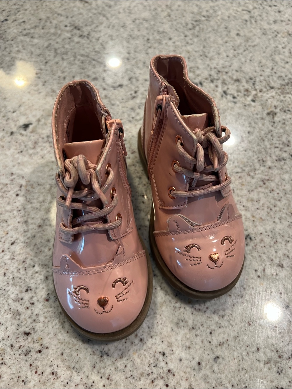 Pink boots toddler girl size 6
